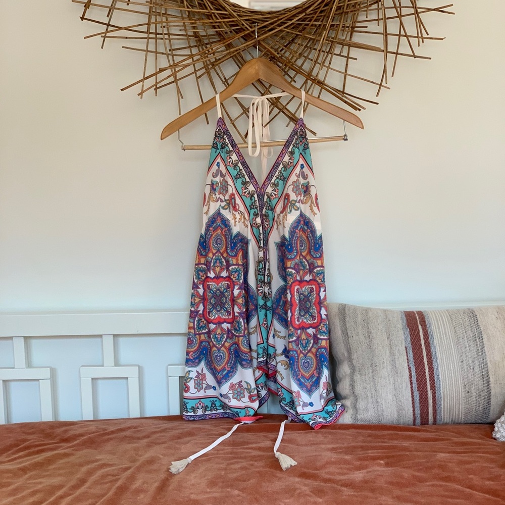 Flying Tomato || asymmetrical scarf blouse